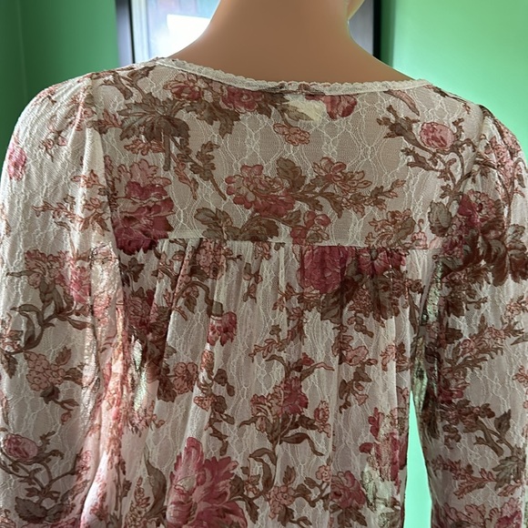 🩷🩷NWOT Vintage Denim & Supply Ralph Lauren Sheer Boho Long Sleeved Top🩷🩷 - Picture 5 of 10